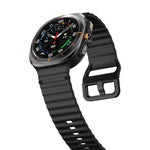 Cinturino in silicone con cuciture a grana ondulata xDfind per Samsung Galaxy Watch8 Classic 46mm / Watch8 44mm / 40mm, S, L