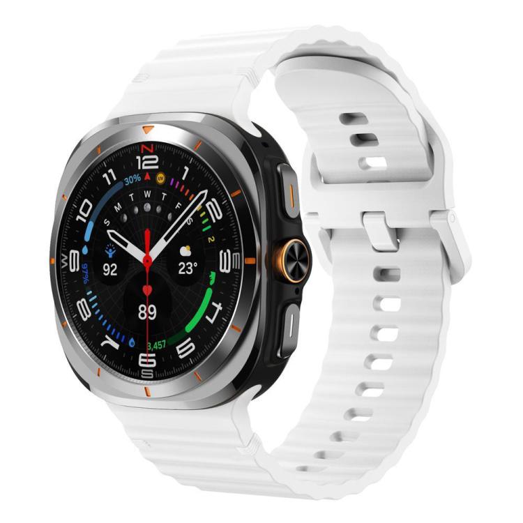 Cinturino in silicone con cuciture a grana ondulata xDfind per Samsung Galaxy Watch8 Classic 46mm / Watch8 44mm / 40mm, S, L