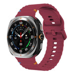 Cinturino in silicone con cuciture a grana ondulata xDfind per Samsung Galaxy Watch8 Classic 46mm / Watch8 44mm / 40mm, S, L