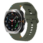 Cinturino in silicone con cuciture a grana ondulata xDfind per Samsung Galaxy Watch8 Classic 46mm / Watch8 44mm / 40mm, S, L