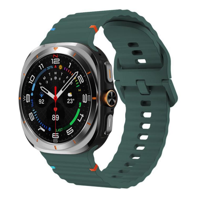 Cinturino in silicone con cuciture a grana ondulata xDfind per Samsung Galaxy Watch8 Classic 46mm / Watch8 44mm / 40mm, S, L
