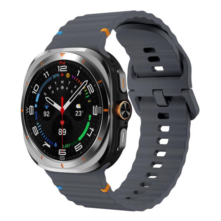 Cinturino in silicone con cuciture a grana ondulata xDfind per Samsung Galaxy Watch8 Classic 46mm / Watch8 44mm / 40mm, S, L