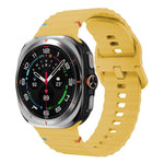 Cinturino in silicone con cuciture a grana ondulata xDfind per Samsung Galaxy Watch8 Classic 46mm / Watch8 44mm / 40mm, S, L