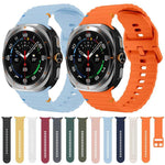Cinturino in silicone con cuciture a grana ondulata xDfind per Samsung Galaxy Watch8 Classic 46mm / Watch8 44mm / 40mm, S, L