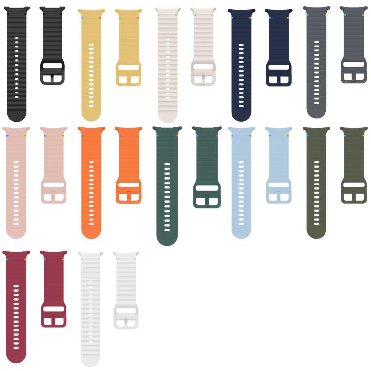Cinturino in silicone con cuciture a grana ondulata xDfind per Samsung Galaxy Watch8 Classic 46mm / Watch8 44mm / 40mm, S, L