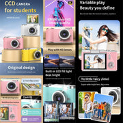 LK007 Fotocamera CCD HD da 2,4 pollici, stile retrò per bambini, LK007