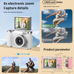 LK007 Fotocamera CCD HD da 2,4 pollici, stile retrò per bambini, LK007
