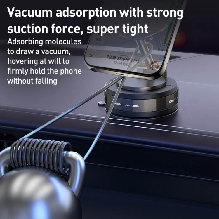 Supporto magnetico rotante per telefono da auto con adsorbimento sottovuoto CCT30-2F, CCT30-2F