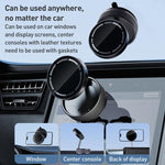 Supporto magnetico per telefono da auto K10A con adsorbimento sottovuoto e pieghevole su tre assi., K10A (White), K10A (Black), K10A (Grey)
