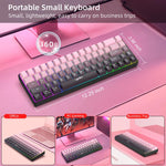 HXSJ V200 Gradient Color 68-key RGB Backlight Wired Membrane Keyboard