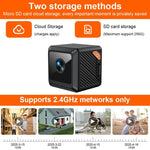 Mini telecamera intelligente WiFi magnetica HD W02 con rilevamento del movimento e visione notturna a infrarossi., W02