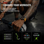 Zeblaze Stratos 4 Smartwatch GPS robusto per attività all'aperto con schermo da 1,43 pollici, resistenza fino a 5 ATM e certificazione IP69K.
