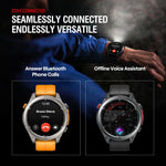 Zeblaze Stratos 4 Smartwatch GPS robusto per attività all'aperto con schermo da 1,43 pollici, resistenza fino a 5 ATM e certificazione IP69K.