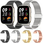 Cinturino per orologio xDfind con fibbia in metallo e maglia d'acciaio., For Redmi Watch 3