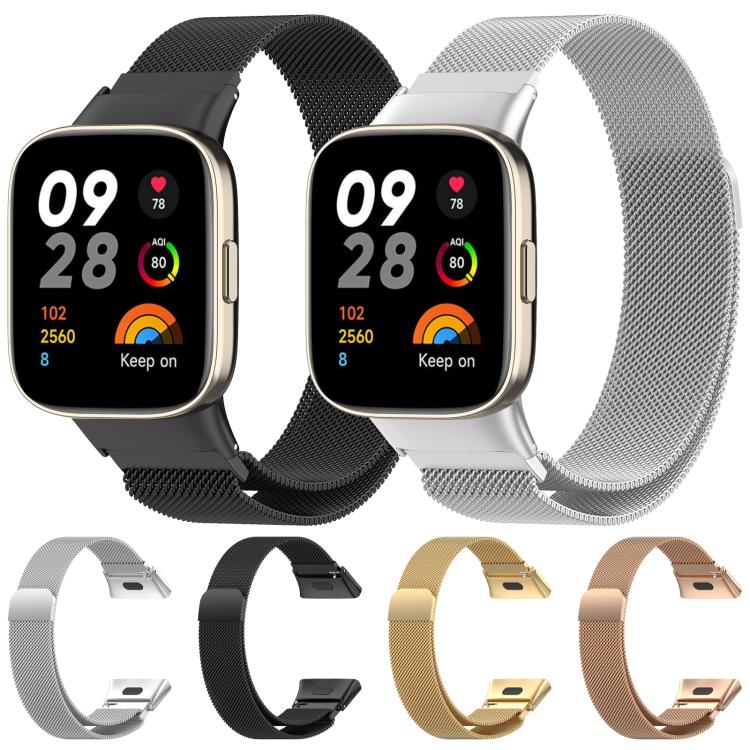 Cinturino per orologio xDfind Milanese in maglia metallica magnetica., For Redmi Watch 3