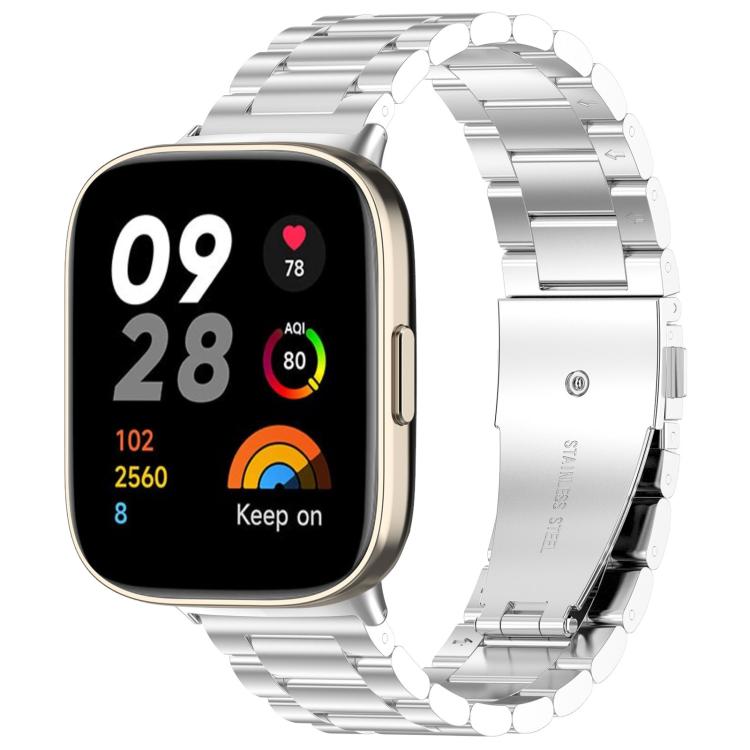 Cinturino per orologio xDfin a tre perline in acciaio inossidabile, For Redmi Watch 3