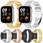 Cinturino per orologio xDfin a tre perline in acciaio inossidabile, For Redmi Watch 3