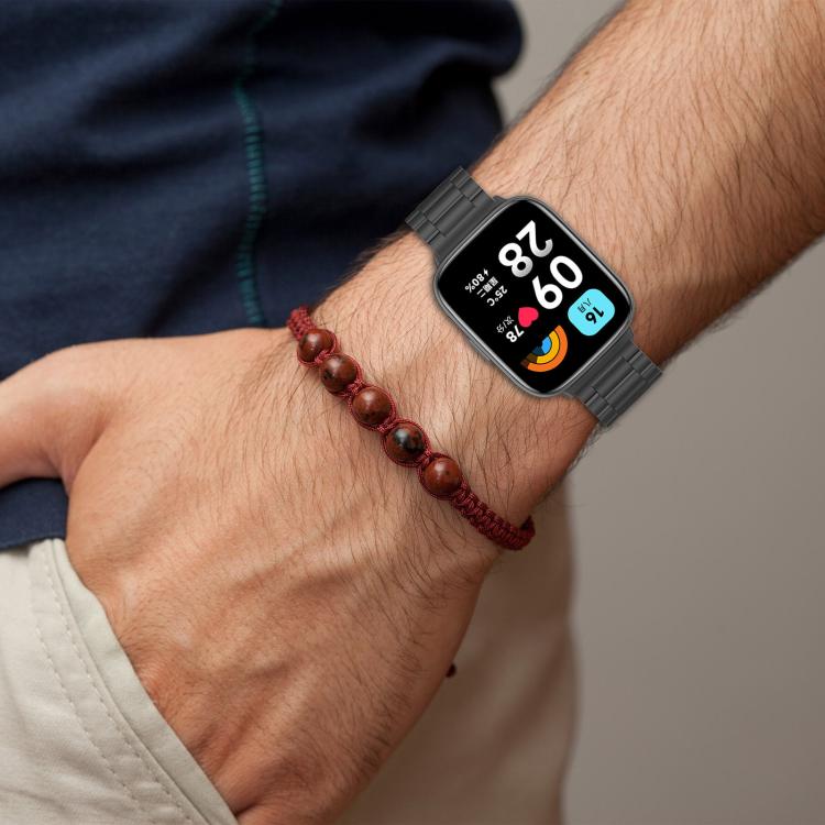 Cinturino per orologio xDfin a tre perline in acciaio inossidabile, For Redmi Watch 3