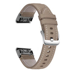 Cinturino per orologio xDfind in pelle con fibbia argentata a sgancio rapido., For Garmin Fenix 7 / 7X / 6X 26mm, For Garmin Fenix 7 / 7X / 6X 22mm