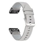 Cinturino per orologio xDfind in pelle con fibbia argentata a sgancio rapido., For Garmin Fenix 7 / 7X / 6X 26mm, For Garmin Fenix 7 / 7X / 6X 22mm
