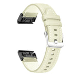 Cinturino per orologio xDfind in pelle con fibbia argentata a sgancio rapido., For Garmin Fenix 7 / 7X / 6X 26mm, For Garmin Fenix 7 / 7X / 6X 22mm
