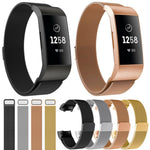 Cinturino per orologio xDfind Milanese magnetico in acciaio inossidabile, For Fitbit Charge 3 / 4
