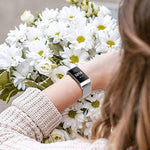 Cinturino per orologio xDfind Milanese magnetico in acciaio inossidabile, For Fitbit Charge 3 / 4