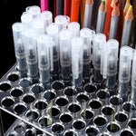 YX163 Portapennelli e matite acriliche a 96 fori, YX163 (Transparent), YX163 (Black)