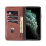 Custodia portafoglio in pelle per iPhone 12 e 11