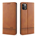 Custodia portafoglio in pelle per iPhone 12 e 11