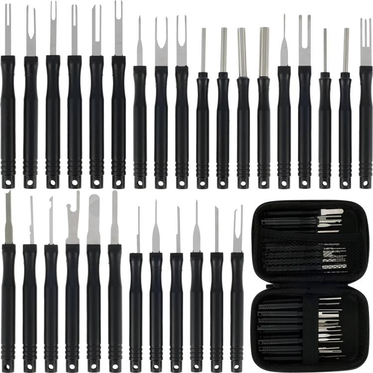 Set di 30 pezzi di strumenti per la rimozione dei terminali dei cablaggi auto, 30pcs / Set