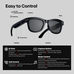 Occhiali da tiro Zeblaze Eyewear con intelligenza artificiale, audio a orecchio aperto e assistenza AI.