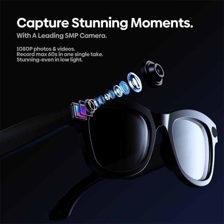 Occhiali da tiro Zeblaze Eyewear con intelligenza artificiale, audio a orecchio aperto e assistenza AI.