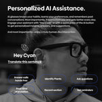 Occhiali da tiro Zeblaze Eyewear con intelligenza artificiale, audio a orecchio aperto e assistenza AI.