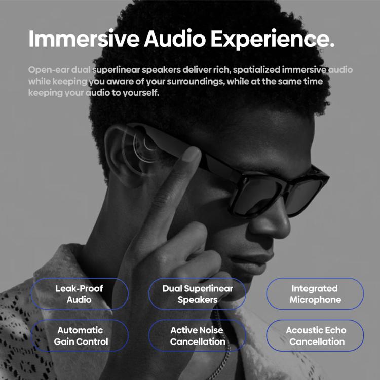 Occhiali da tiro Zeblaze Eyewear con intelligenza artificiale, audio a orecchio aperto e assistenza AI.