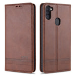 Custodia portafoglio in pelle per Samsung Galaxy A21s