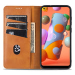 Custodia portafoglio in pelle per Samsung Galaxy A21s
