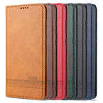 Custodia portafoglio in pelle con slot carte per Galaxy Note10 Li