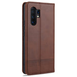 AZNS Custodia in pelle a vibrazione orizzontale con struttura in vitello magnetico con slot per carte, supporto e portafoglio, For vivo X30 / X30 Pro, For vivo X50 / X50 Pro, For vivo Y50, For vivo Z6