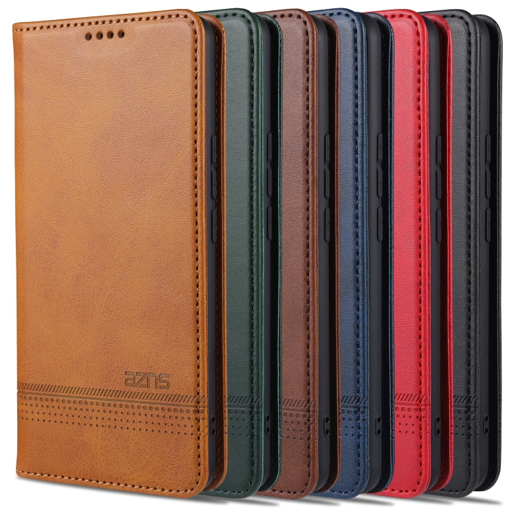 AZNS Custodia in pelle a vibrazione orizzontale con struttura in vitello magnetico con slot per carte, supporto e portafoglio, For vivo X30 / X30 Pro, For vivo X50 / X50 Pro, For vivo Y50, For vivo Z6