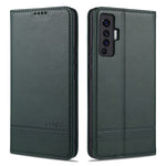 AZNS Custodia in pelle a vibrazione orizzontale con struttura in vitello magnetico con slot per carte, supporto e portafoglio, For vivo X30 / X30 Pro, For vivo X50 / X50 Pro, For vivo Y50, For vivo Z6