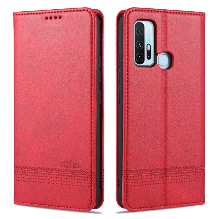 AZNS Custodia in pelle a vibrazione orizzontale con struttura in vitello magnetico con slot per carte, supporto e portafoglio, For vivo X30 / X30 Pro, For vivo X50 / X50 Pro, For vivo Y50, For vivo Z6