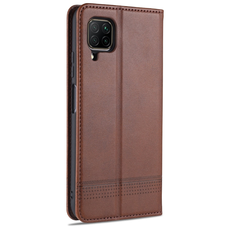 AZNS Custodia in pelle a vibrazione orizzontale con struttura in vitello magnetico con slot per carte, supporto e portafoglio, For Huawei P40 Lite / nova 6 SE, For Huawei Honor V30