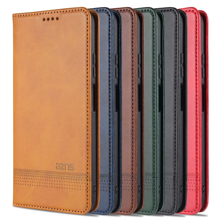 AZNS Custodia in pelle a vibrazione orizzontale con struttura in vitello magnetico con slot per carte, supporto e portafoglio, For Huawei P40 Lite / nova 6 SE, For Huawei Honor V30