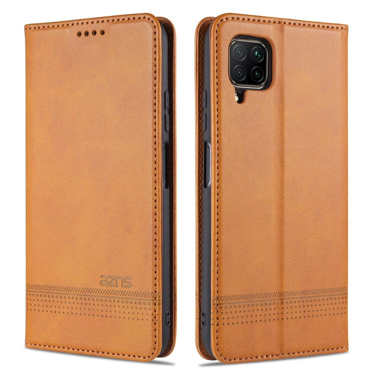 AZNS Custodia in pelle a vibrazione orizzontale con struttura in vitello magnetico con slot per carte, supporto e portafoglio, For Huawei P40 Lite / nova 6 SE, For Huawei Honor V30