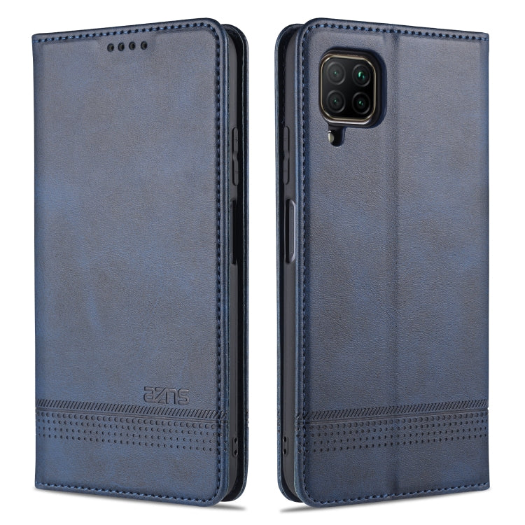 AZNS Custodia in pelle a vibrazione orizzontale con struttura in vitello magnetico con slot per carte, supporto e portafoglio, For Huawei P40 Lite / nova 6 SE, For Huawei Honor V30