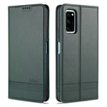 AZNS Custodia in pelle a vibrazione orizzontale con struttura in vitello magnetico con slot per carte, supporto e portafoglio, For Huawei P40 Lite / nova 6 SE, For Huawei Honor V30
