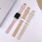 Cinturino per orologio in silicone con fibbia concava a fantasia leopardata., For Apple Watch 46mm / 49mm / 45mm / 44mm, For Apple Watch 42mm / 41mm / 40mm / 38mm