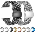 Cinturino per orologio in maglia magnetica in acciaio inossidabile, For Apple Watch 46mm / 49mm / 45mm / 44mm, For Apple Watch 42mm / 41mm / 40mm / 38mm