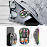 HXSJ M333 Three Modes Transparent Wireless Mouse